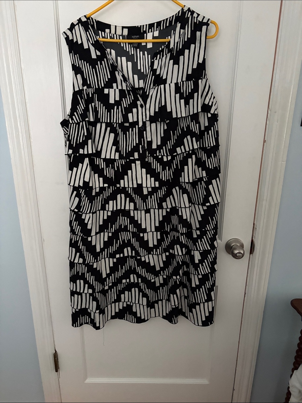 Alfani Black and White Geometric Dress